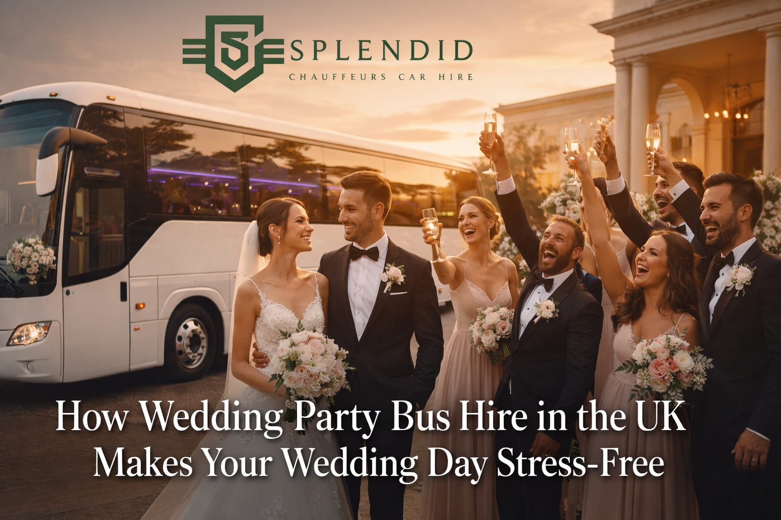 wedding party bus hire in the UK